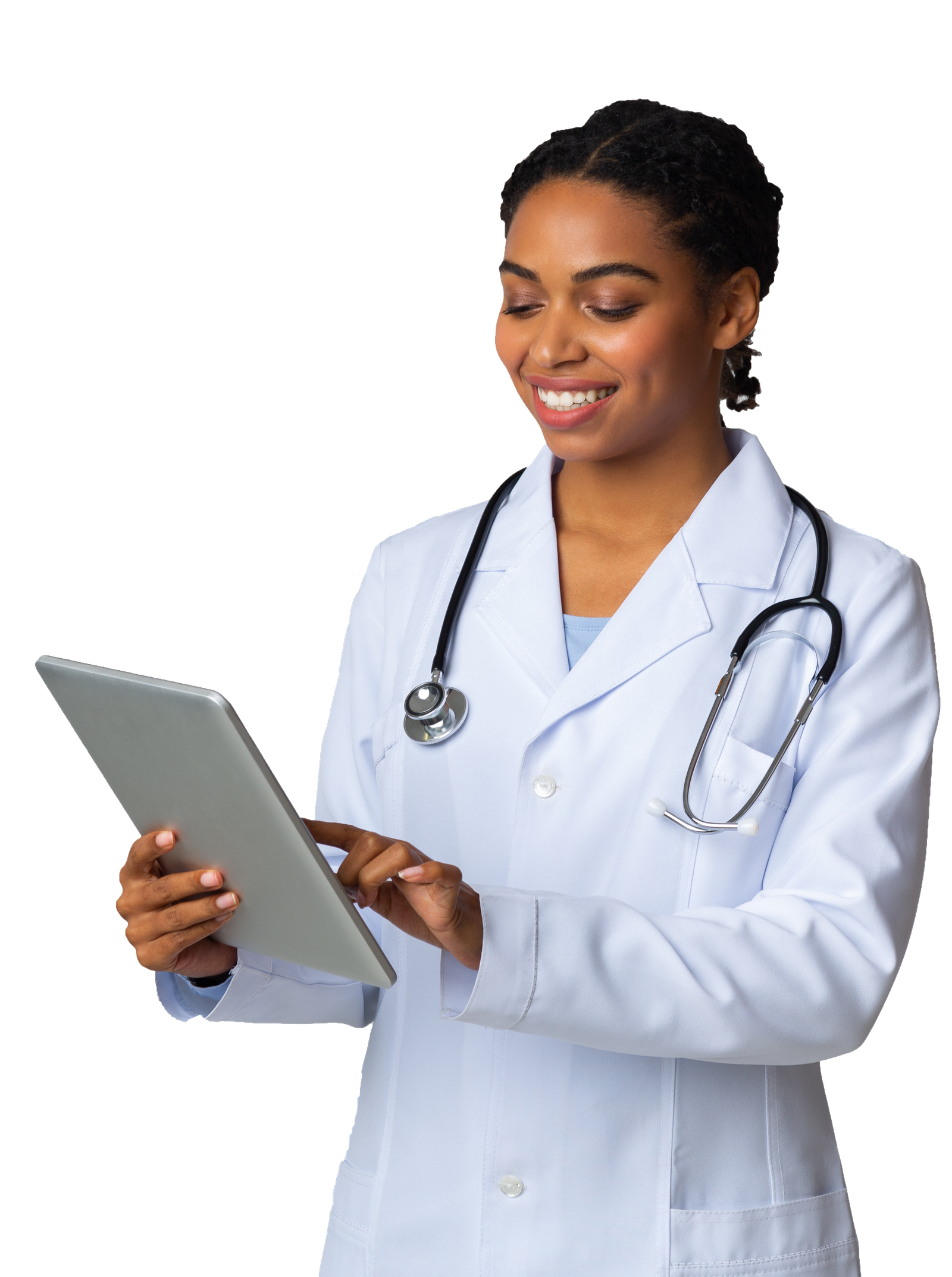 Médecin regardant un rendez-vous sur Programmeo Médecin regardant un rendez-vous sur Programmeo